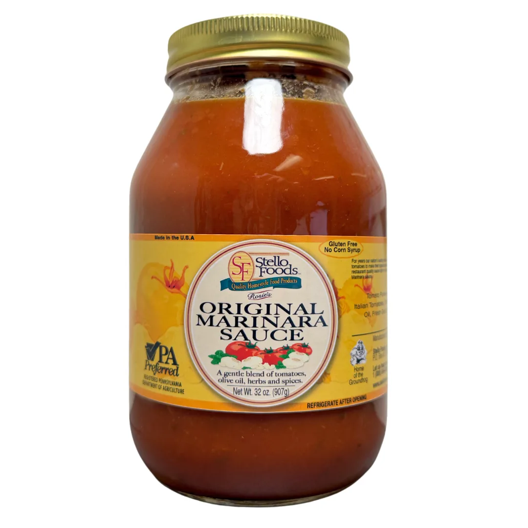 Stello Foods - A jar from the Stello Foods Rosie's sauce line