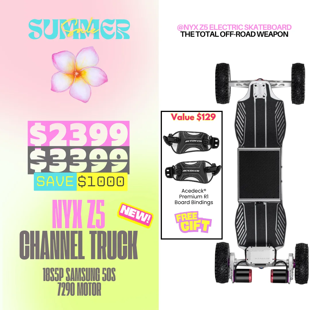 Acedeck Electric Skateboards - Nyx Z5 off-road electric skateboard