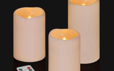 Flameless Candles That Keep Their Own Schedule on One Set of Cells