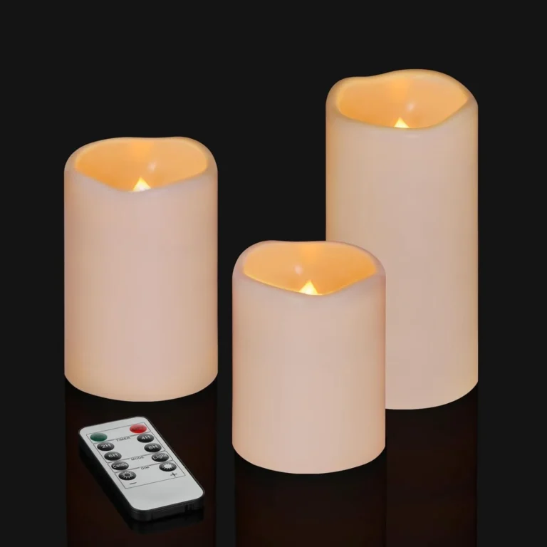 Flameless Candles That Keep Their Own Schedule on One Set of Cells