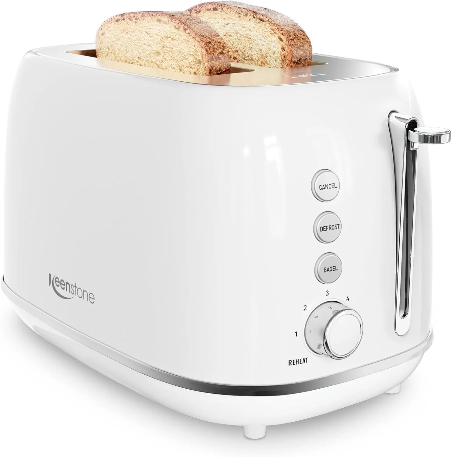 Perfectly Even Browning for Bagels, Thick Slices, and Frozen Waffles