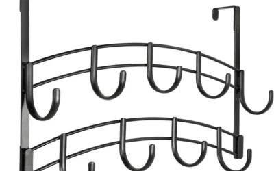 A Hook Holds a Towel, a Bar Dries It