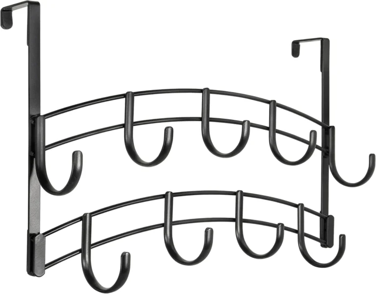 A Hook Holds a Towel, a Bar Dries It