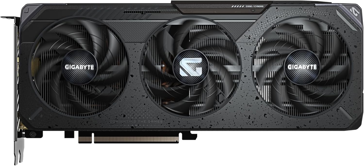 GIGABYTE Radeon RX 9060 XT Gaming OC triple-fan graphics card front view