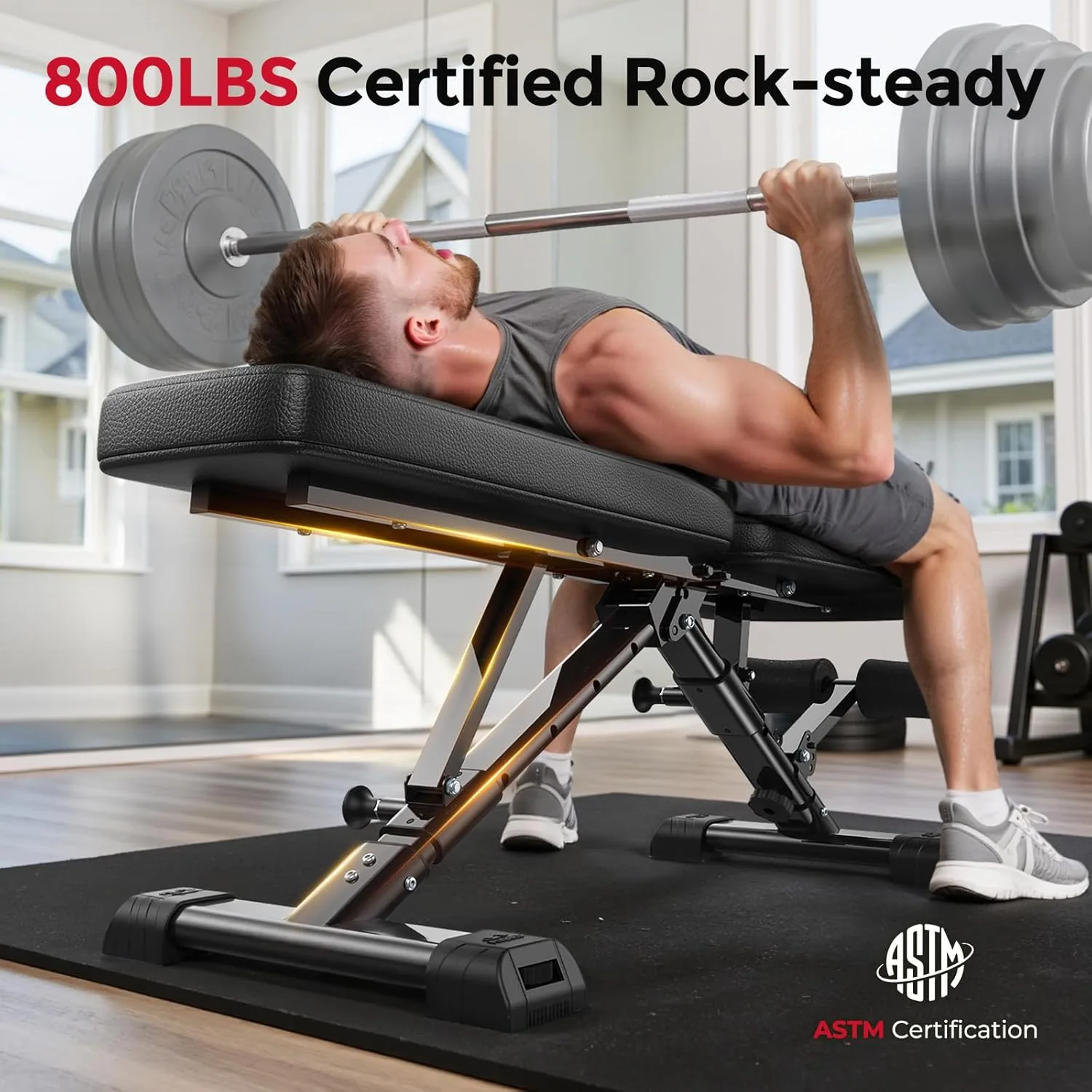 Adjustable Benches for Real Pressing in a Spare-Room Home Gym