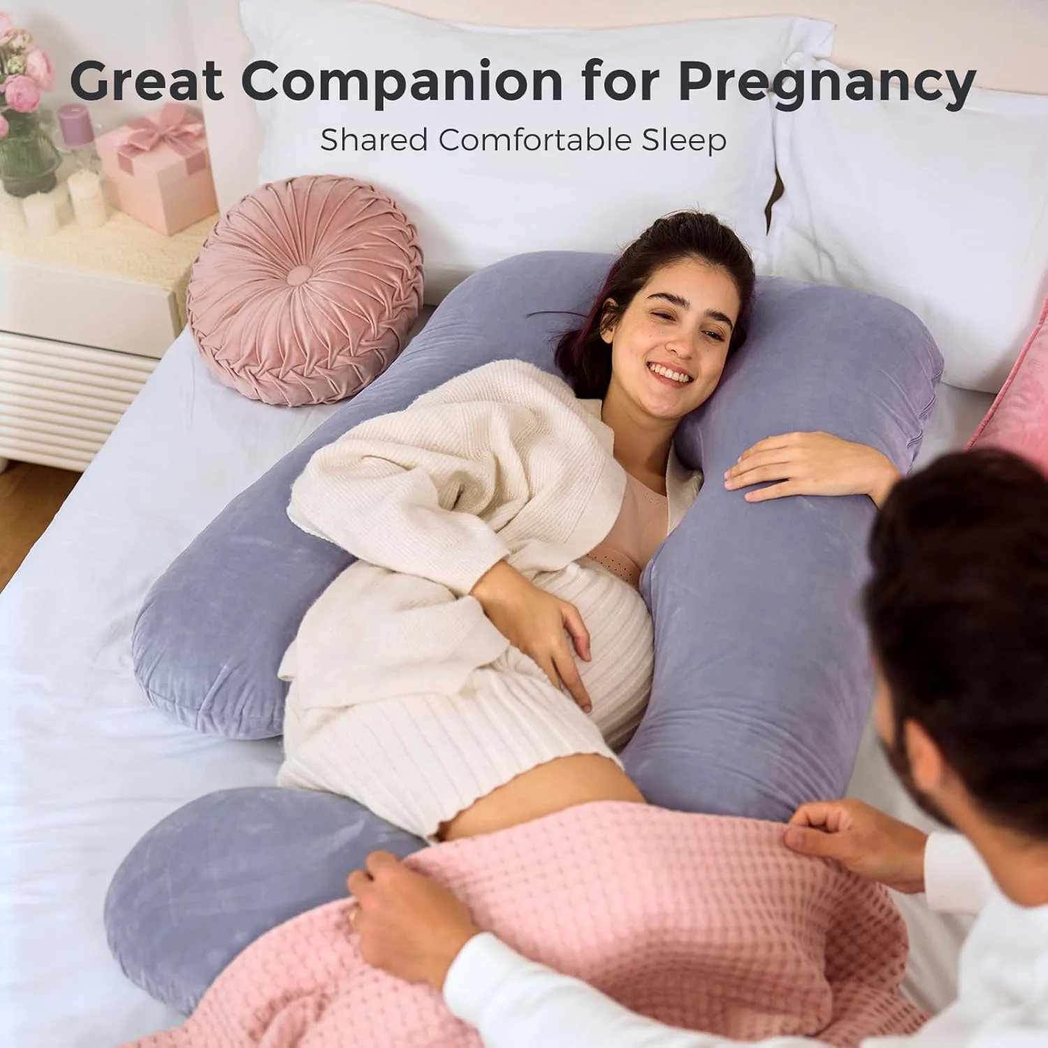 Full-Body Support for Side Sleeping Through the Third Trimester