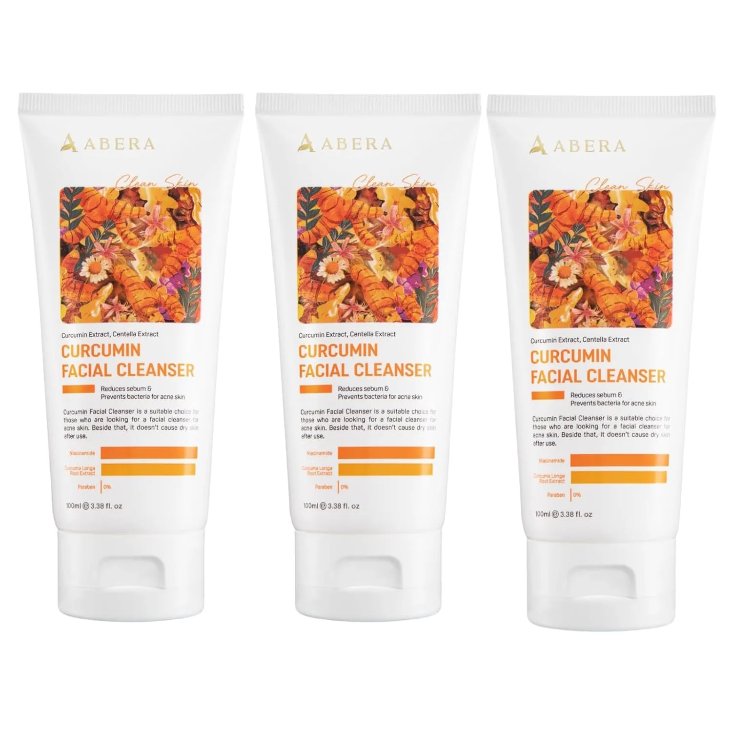 Abera.us - Turmeric Face Wash for acne-prone skin