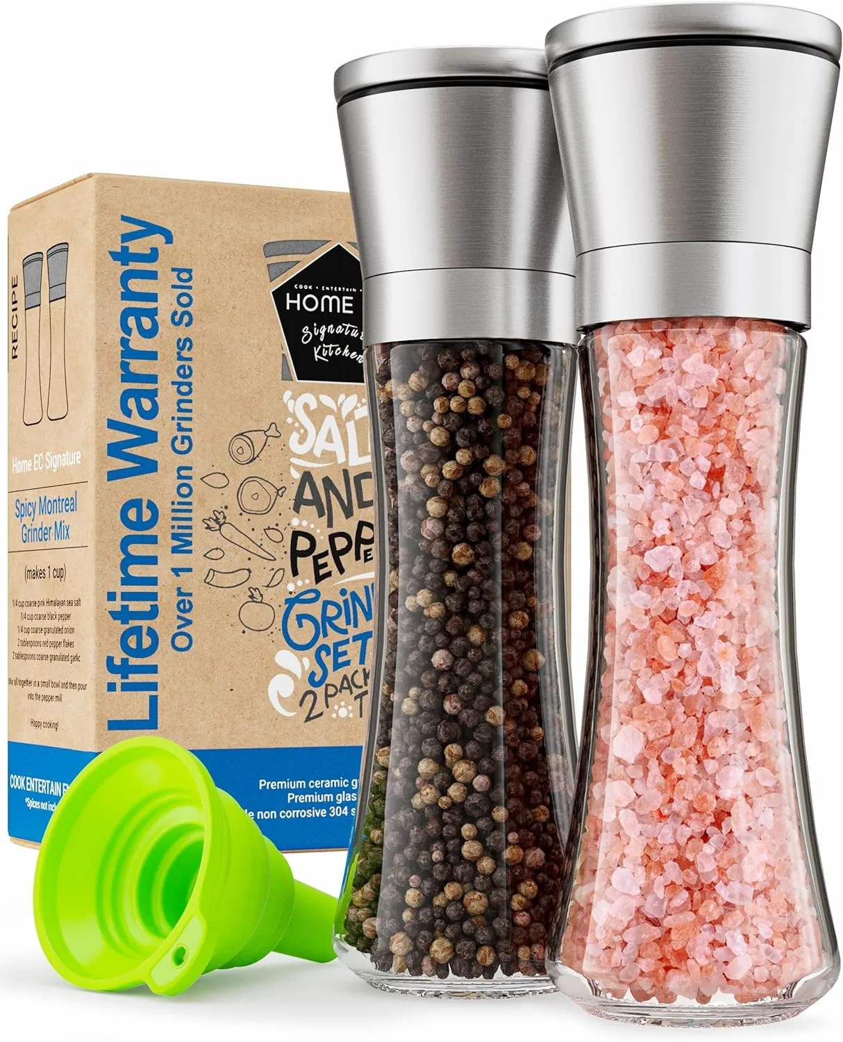 Salt and Pepper Grinders Ranked by Durability, Rotor Material, and Capacity