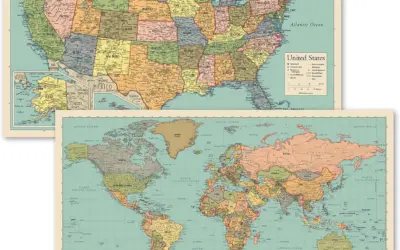 World Map Wall Art Pieces Ranked by Quality, Detail, and Size