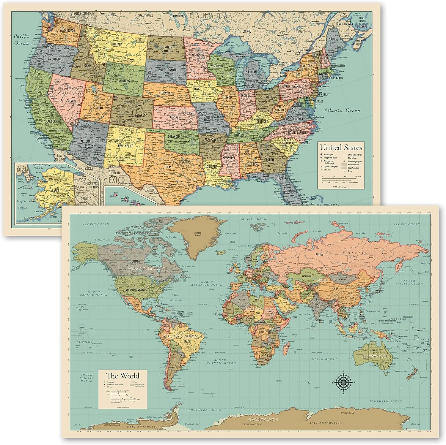World Map Wall Art Pieces Ranked by Quality, Detail, and Size