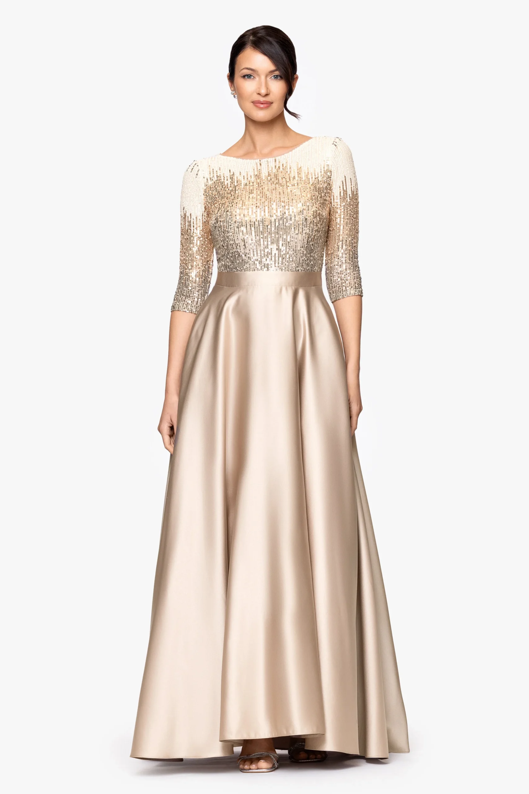 Betsy & Adam - Embellished sequin ballgown from Betsy and Adam