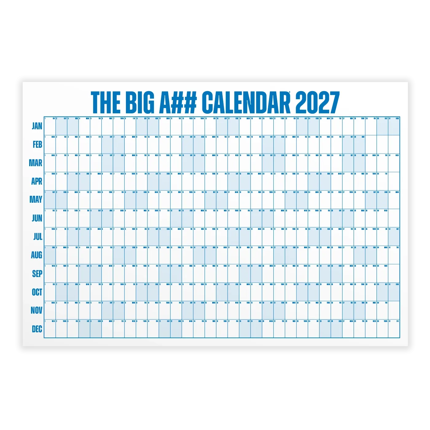 The Big Ass Calendar Co. - The Big Ass Calendar year-at-a-glance wall calendar