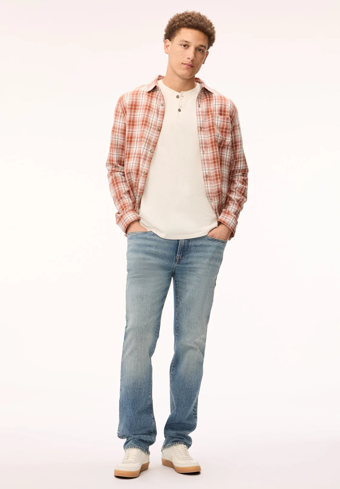 Buffalo Jeans - Six Men's Straight Jeans in Authentic Wash from Buffalo David Bitton