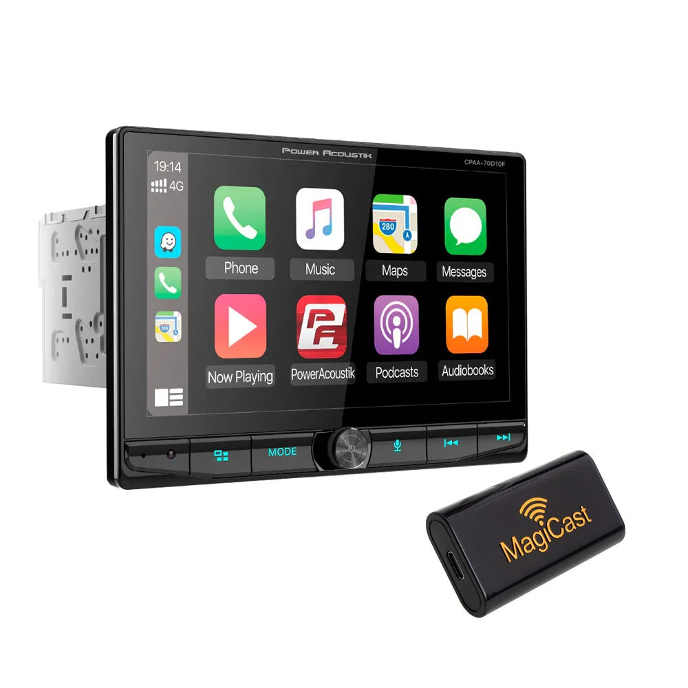 Power Acoustik floating touchscreen car stereo