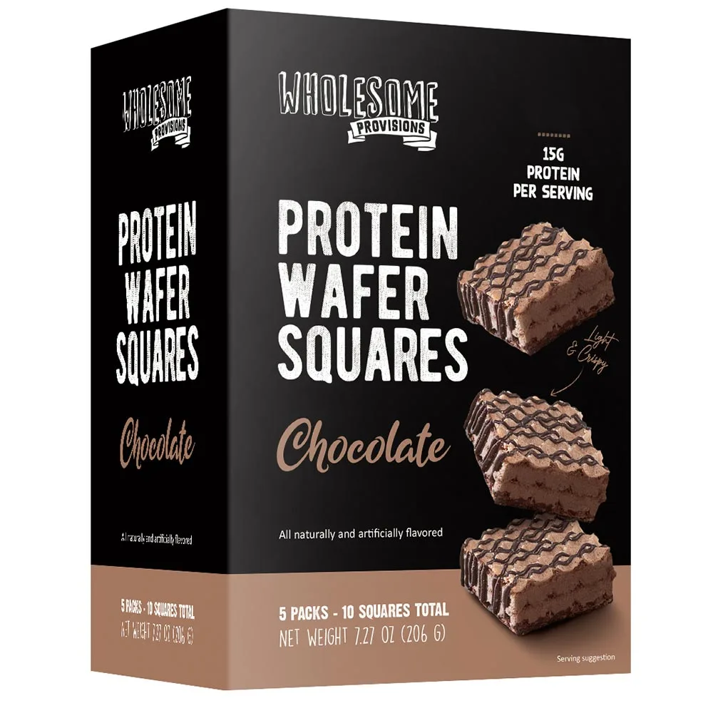 Wholesome Provisions - Chocolate Protein Wafer Squares