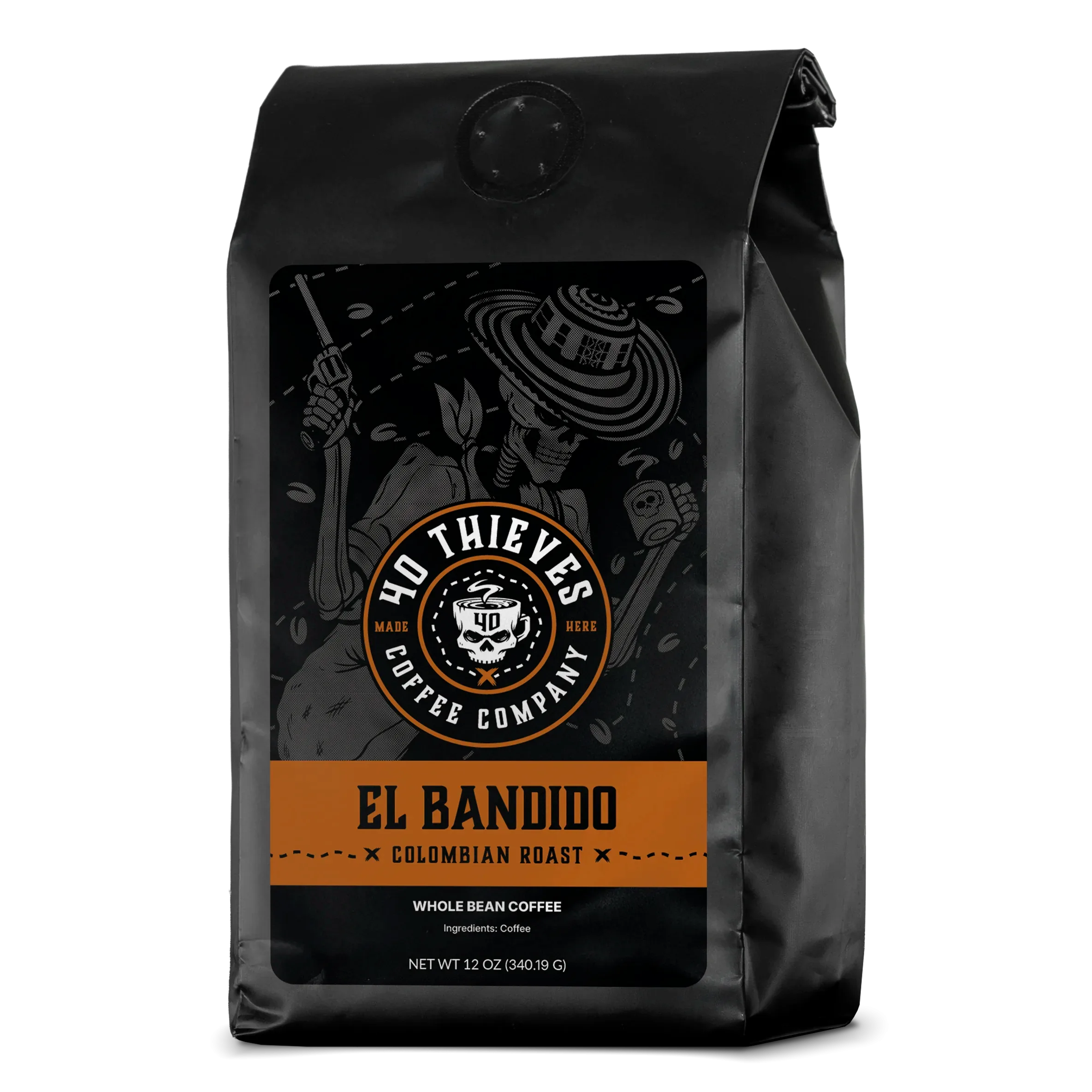 40 Thieves Coffee - El Bandido Colombian roast coffee