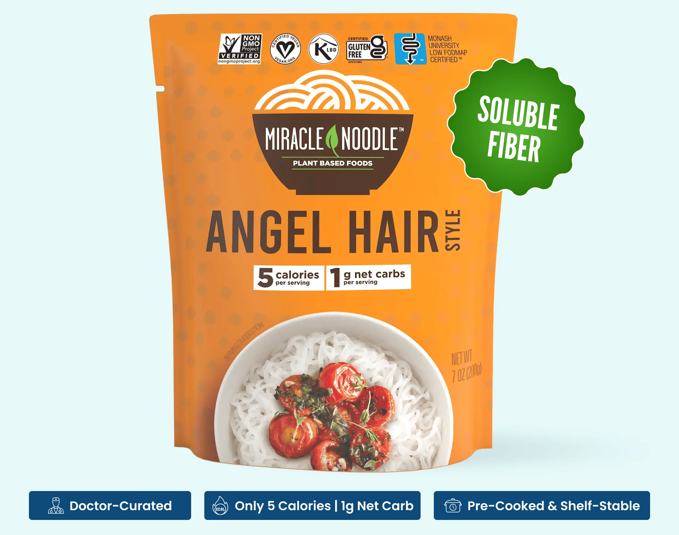 Miracle Noodle - Ready To Eat Angel Hair shirataki noodles