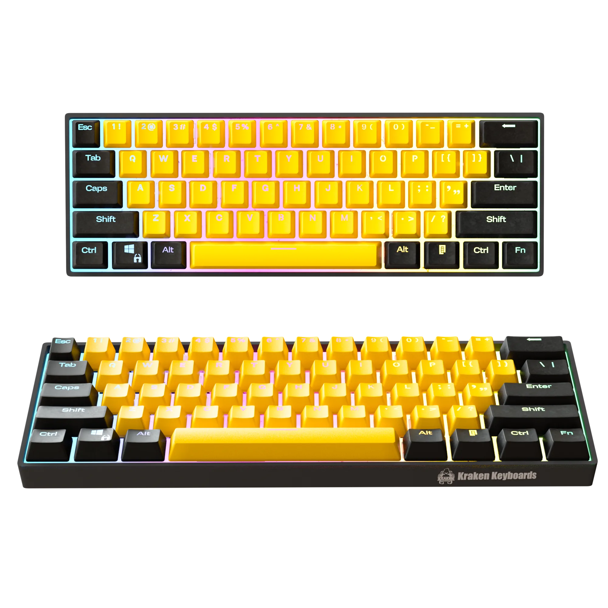 Kraken Keyboards - Kraken Pro 60 mechanical keyboard, Wasp Edition