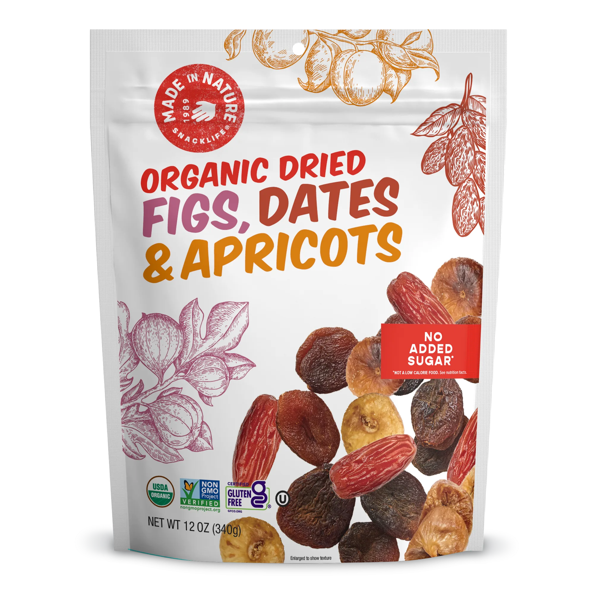 Made In Nature - Organic dried figs, dates and apricots