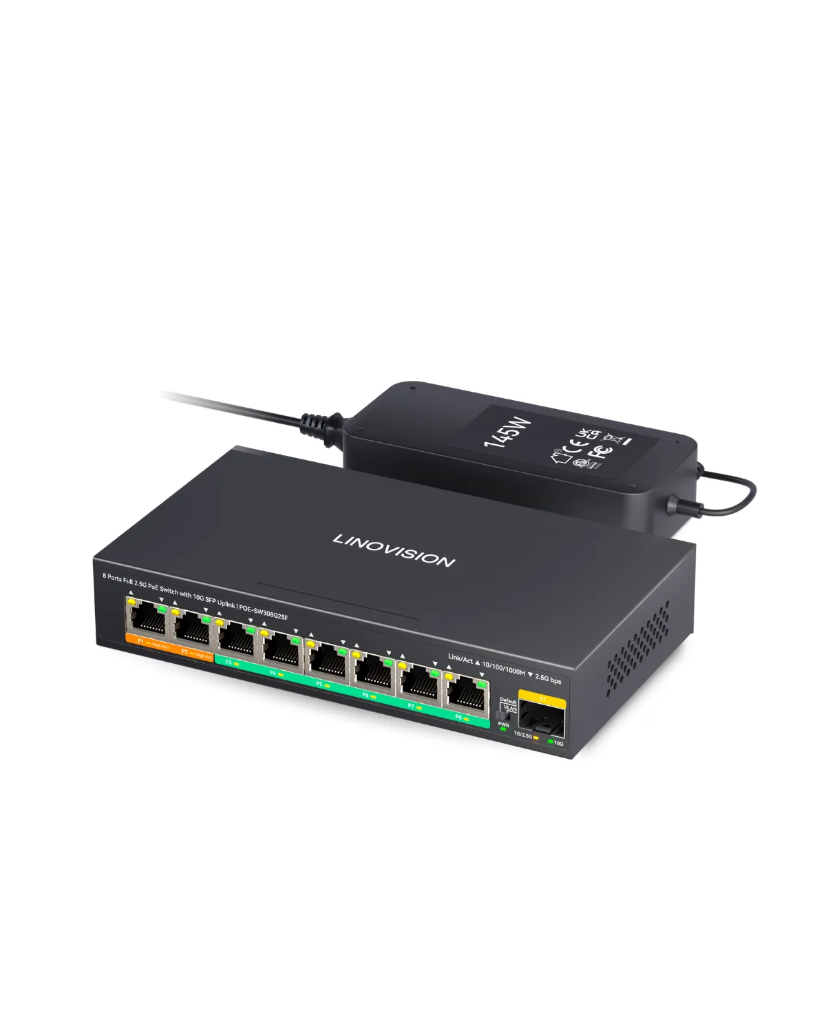 Linovision - Linovision 8-port 2.5G PoE switch