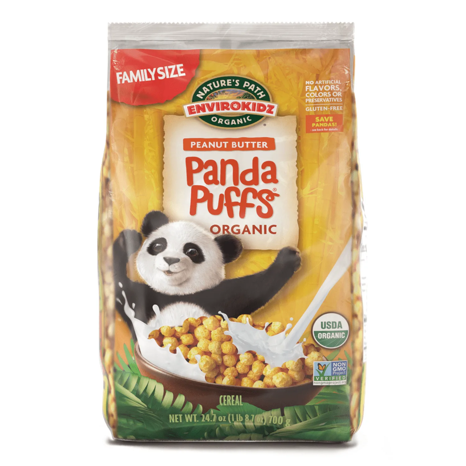 Nature's Path - EnviroKidz Organic Panda Puffs Cereal