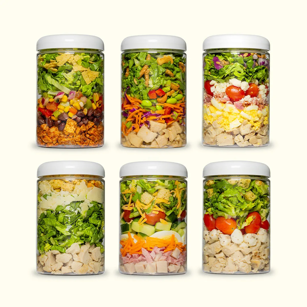 Gardencup - Protein Sampler Pack of six salad cups