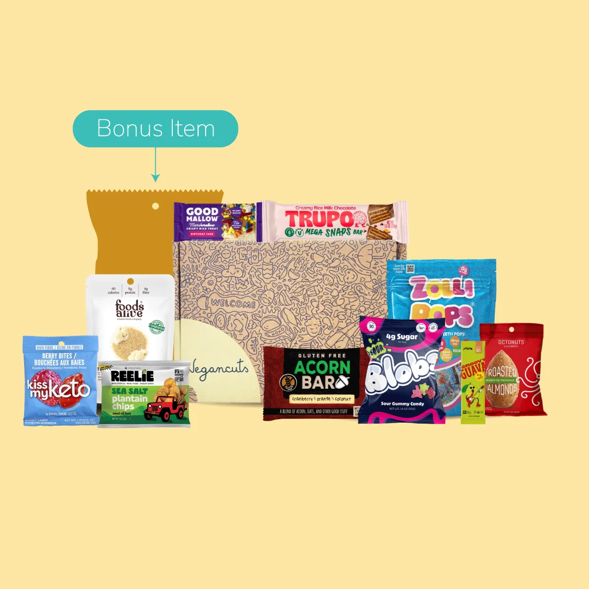 Vegancuts - Monthly Vegan Snack Box