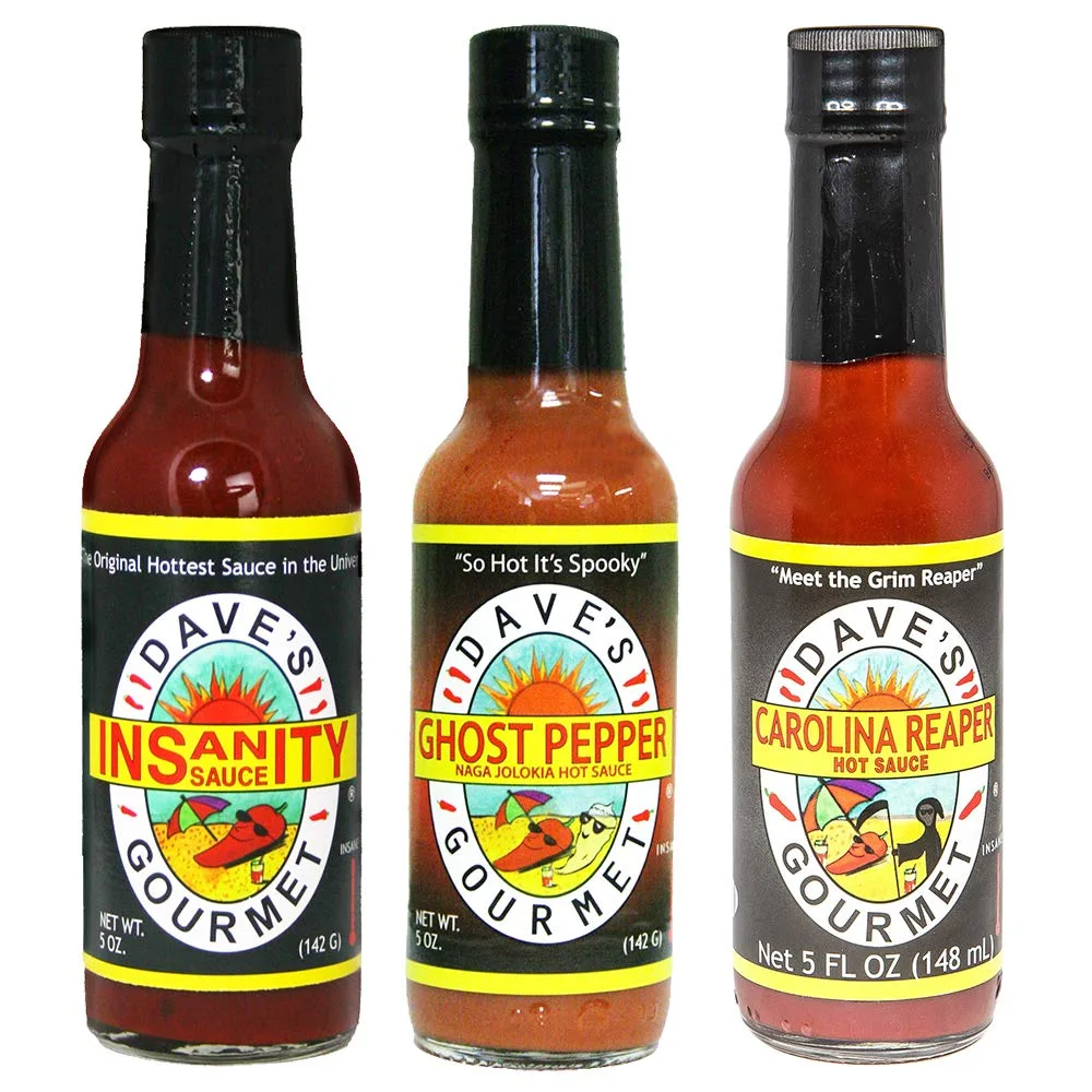 Dave's Gourmet - Super Spicy Hot Sauce 3 Pack