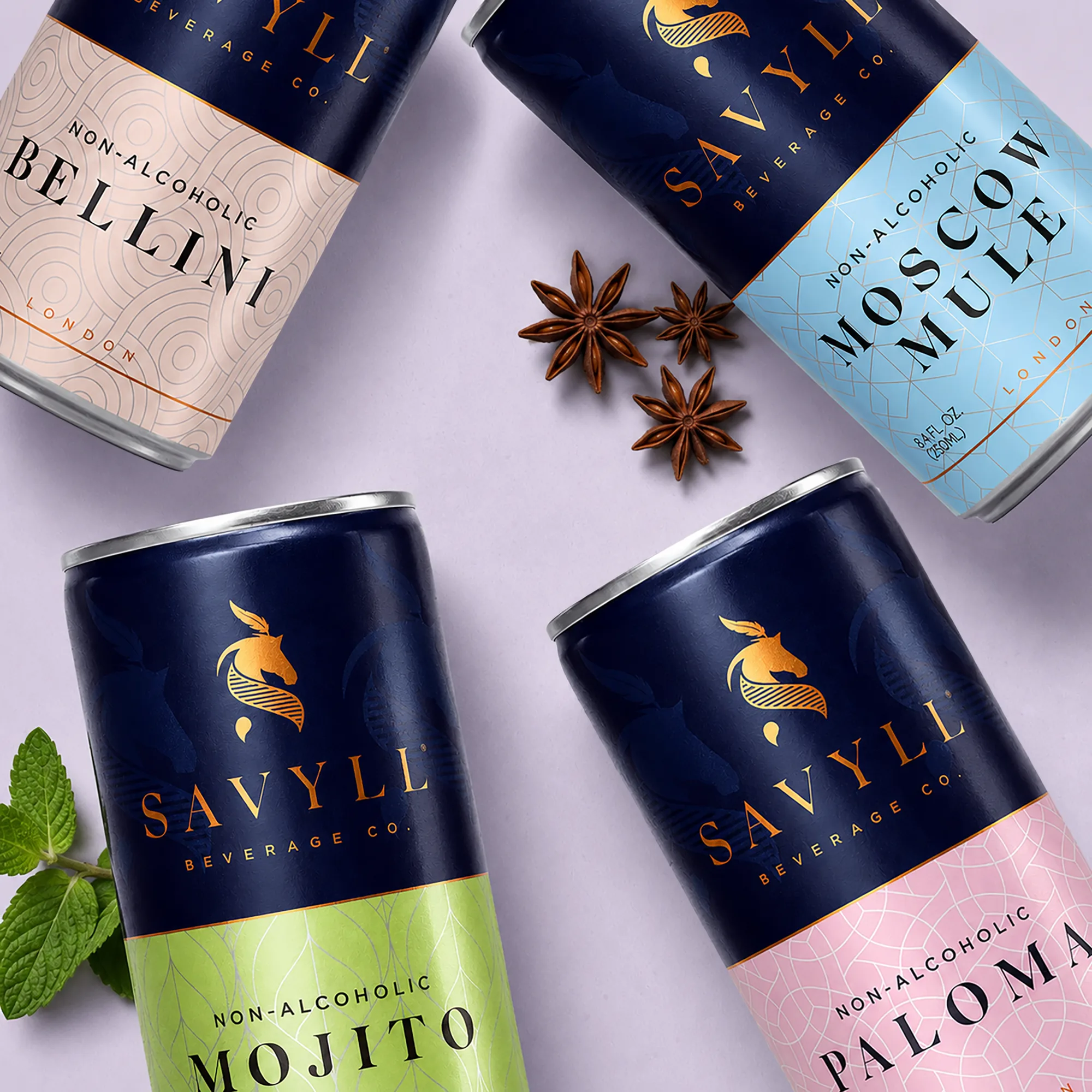 Savyll - Mixed Pack of alcohol-free cocktails