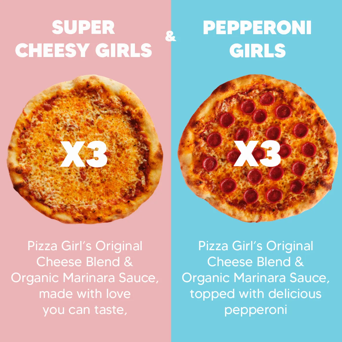 Pizza Girl - The Fam frozen pizza