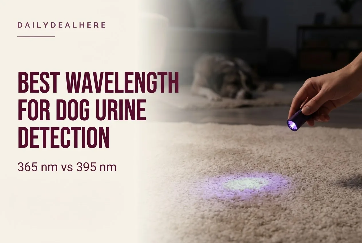 UV flashlight revealing a faint glowing stain on carpet in a dark room