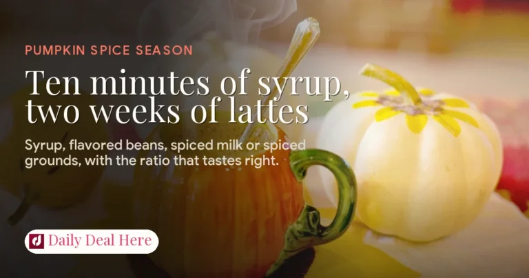 Pumpkin Spice Coffee at Home
