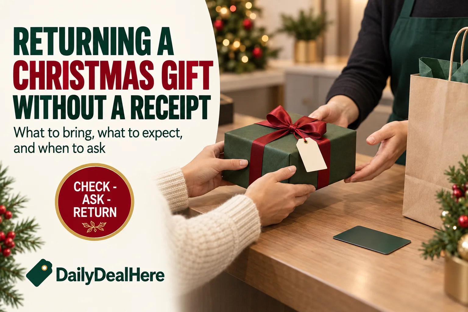 How to Return a Christmas Gift Without a Receipt