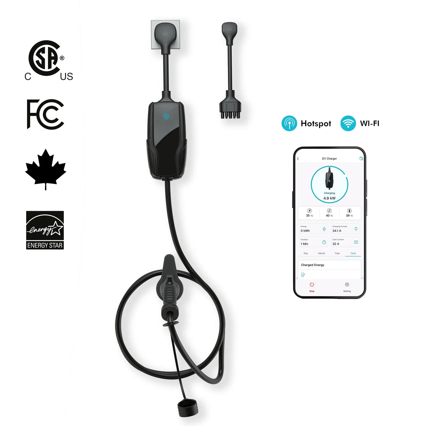 Pion Power - Pion Power Flex-AC Level 2 Smart EV Charger