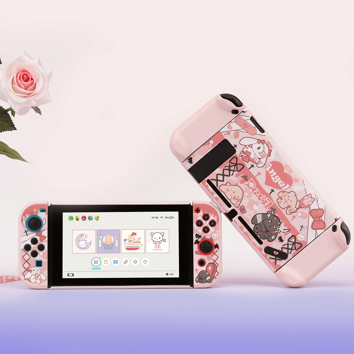 GeekShare - GeekShare Gothic Bunny protective case for Switch