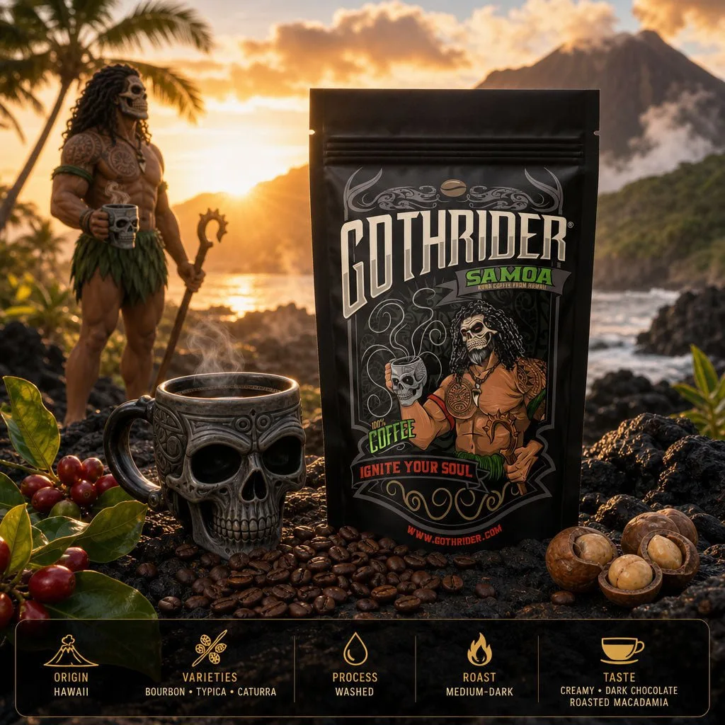 GothRider Coffee - GothRider Samoa Coffee roast