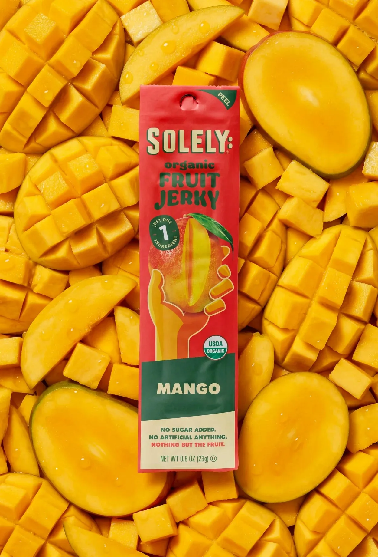 Solely - Organic mango fruit jerky