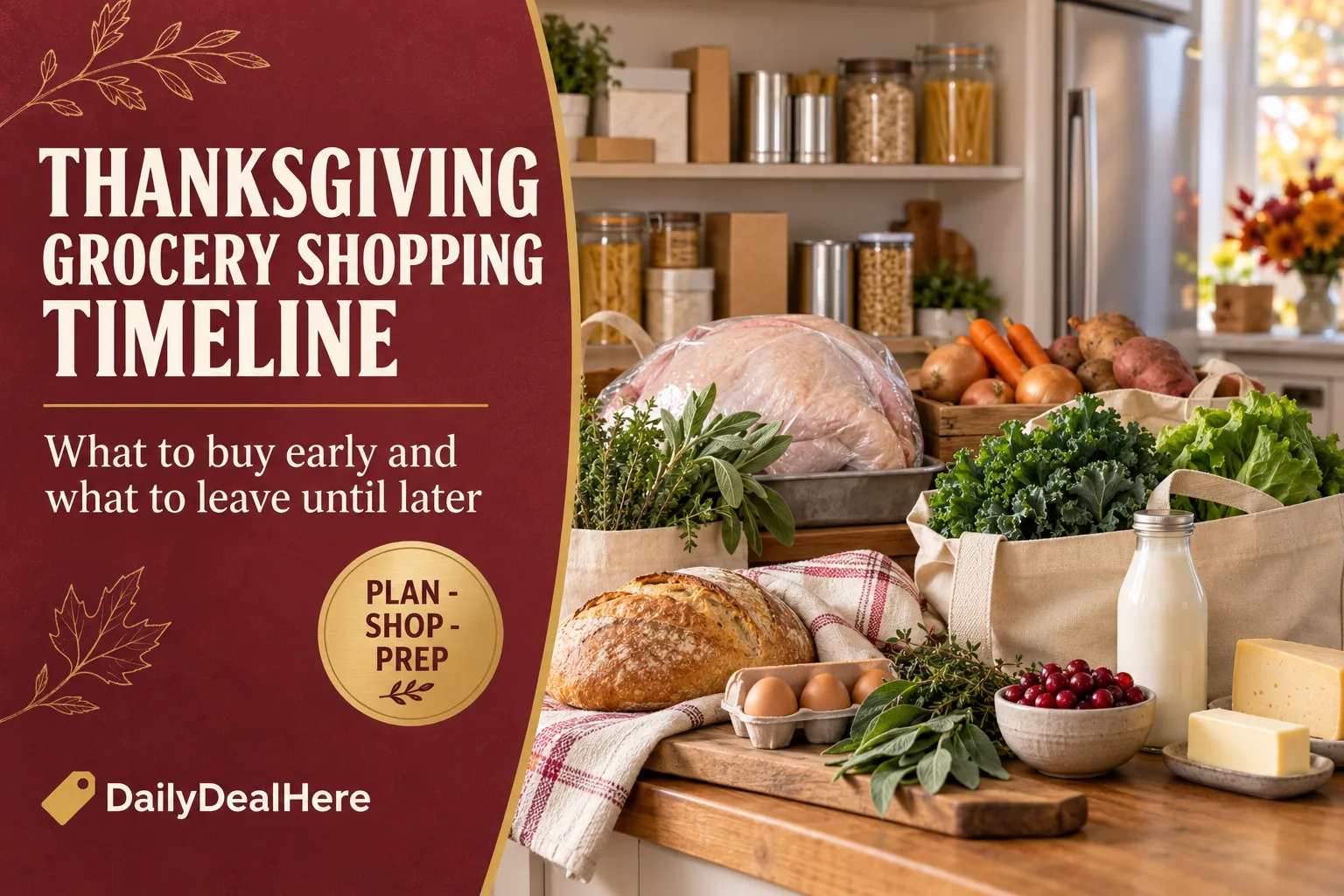 Thanksgiving Grocery Shopping Timeline: Four Trips, Not One