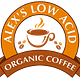 Alex's Low-Acid Organic Coffee logo