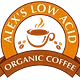 Alex's Low-Acid Organic Coffee logo