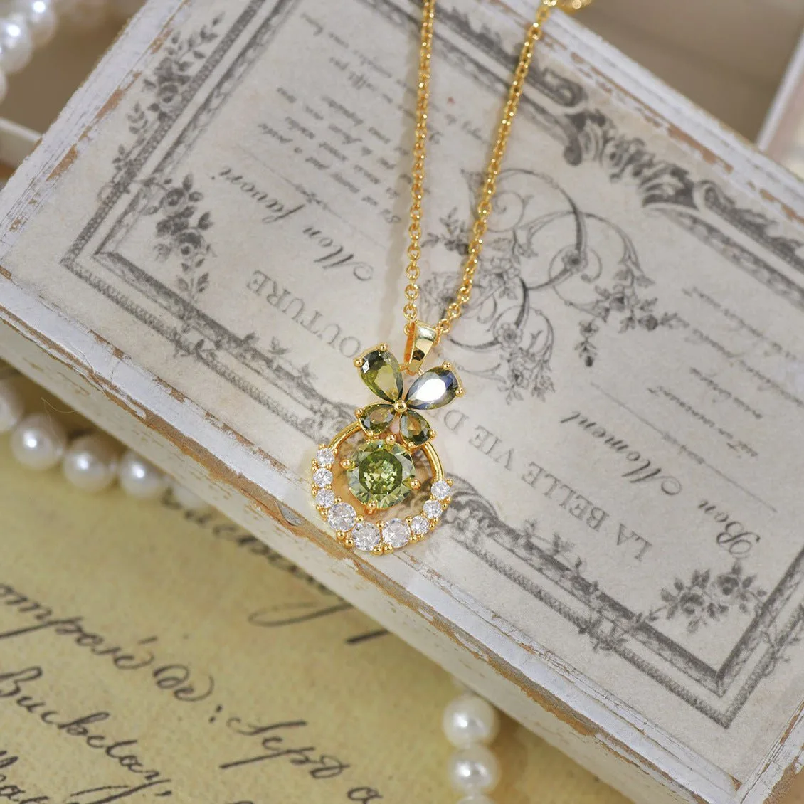Abbott Atelier - Abbott Atelier Verdant Butterfly Waltz necklace